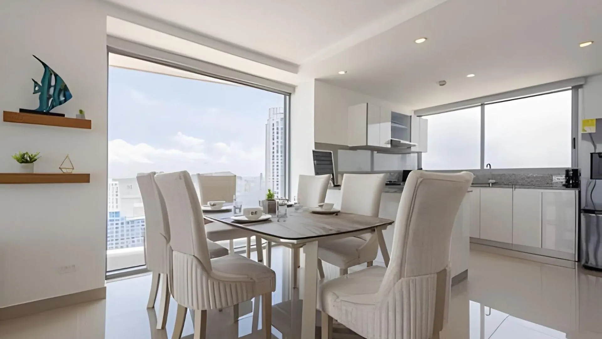 Awesome Sea View And Historic Center “Morros City” Cartagène Appartement